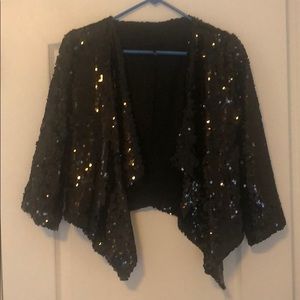 Ark & co Black Sequined Jacket
